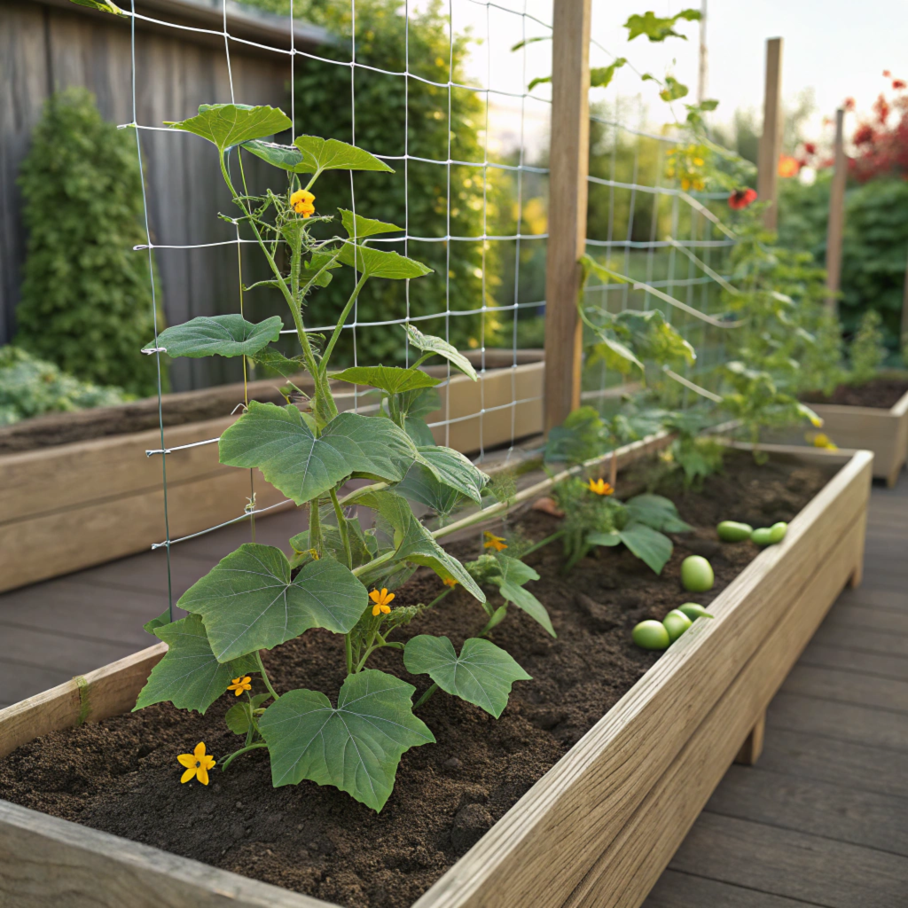 How to Grow Cucumber in a Raised Bed