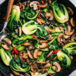Bok Choy and Mushroom Stir Fry