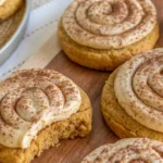 Soft Pumpkin Cookies with Cinnamon Frosting