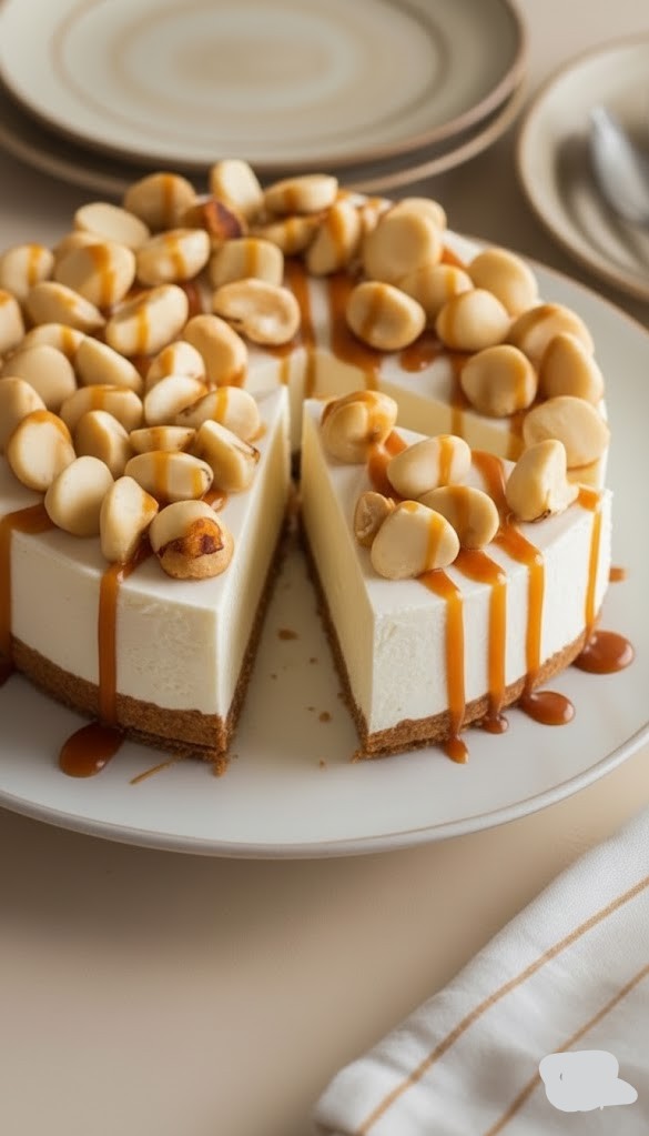 Coconut Cream Cheesecake with Macadamia Crust