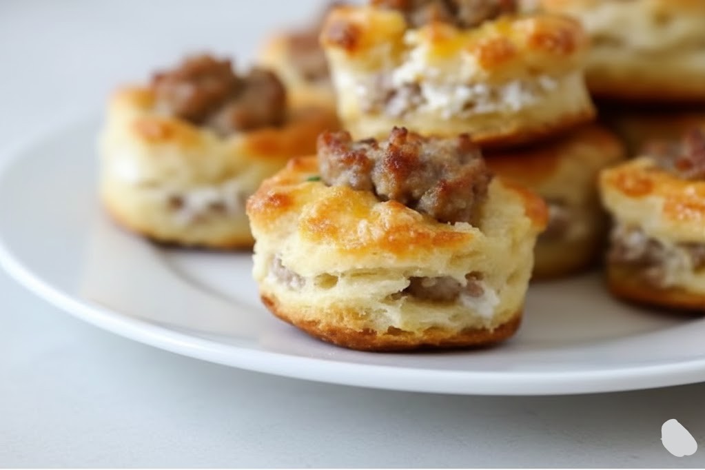 Sausage and Cream Cheese Biscuit Bites Recipe